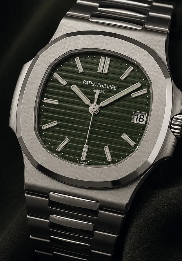 Patek Philippe Nautilus 5711 — the coveted olive-green dial.